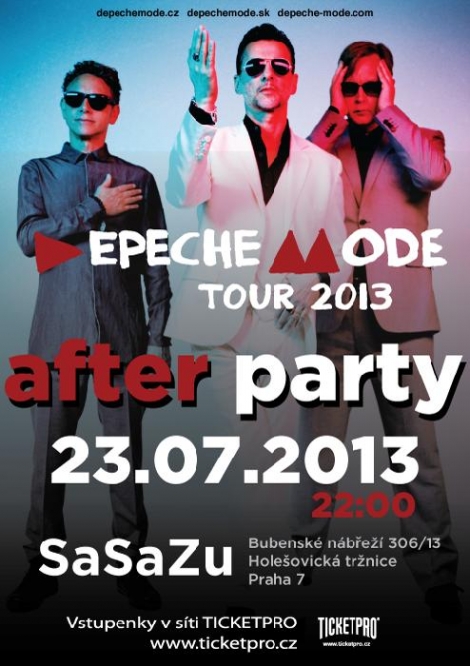 Plakát: Depeche Mode Tour 2013 - Official After Party Praha